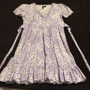 Purple floral dress